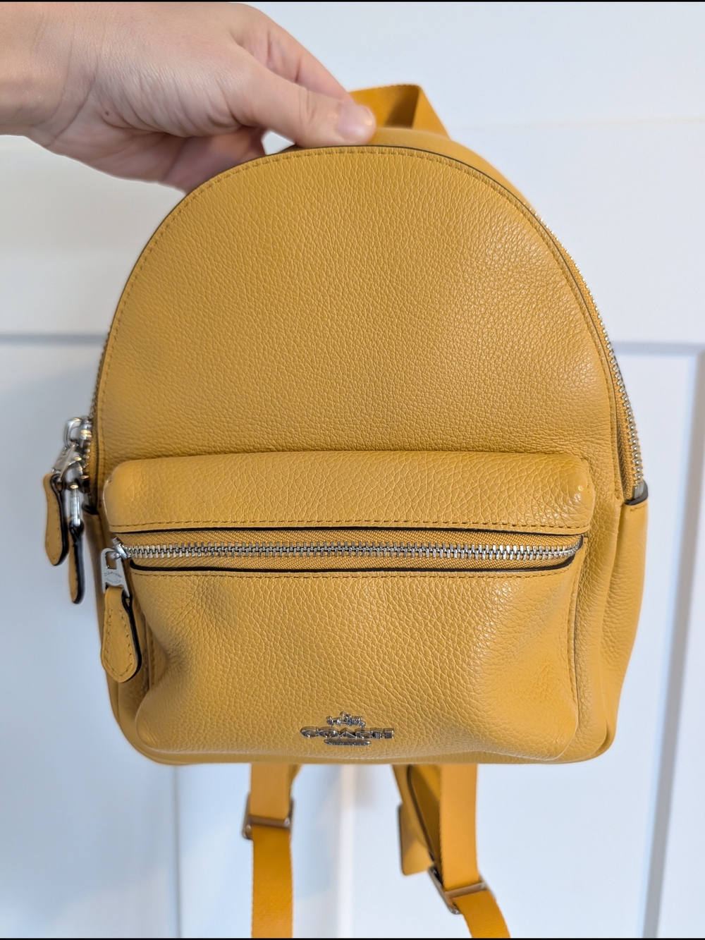 Coach Yellow Leather Mini Backpack - Picture 7 of 15